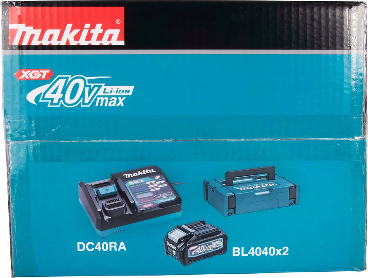 Makita XGT DC40RA Starterset 2xBL4040