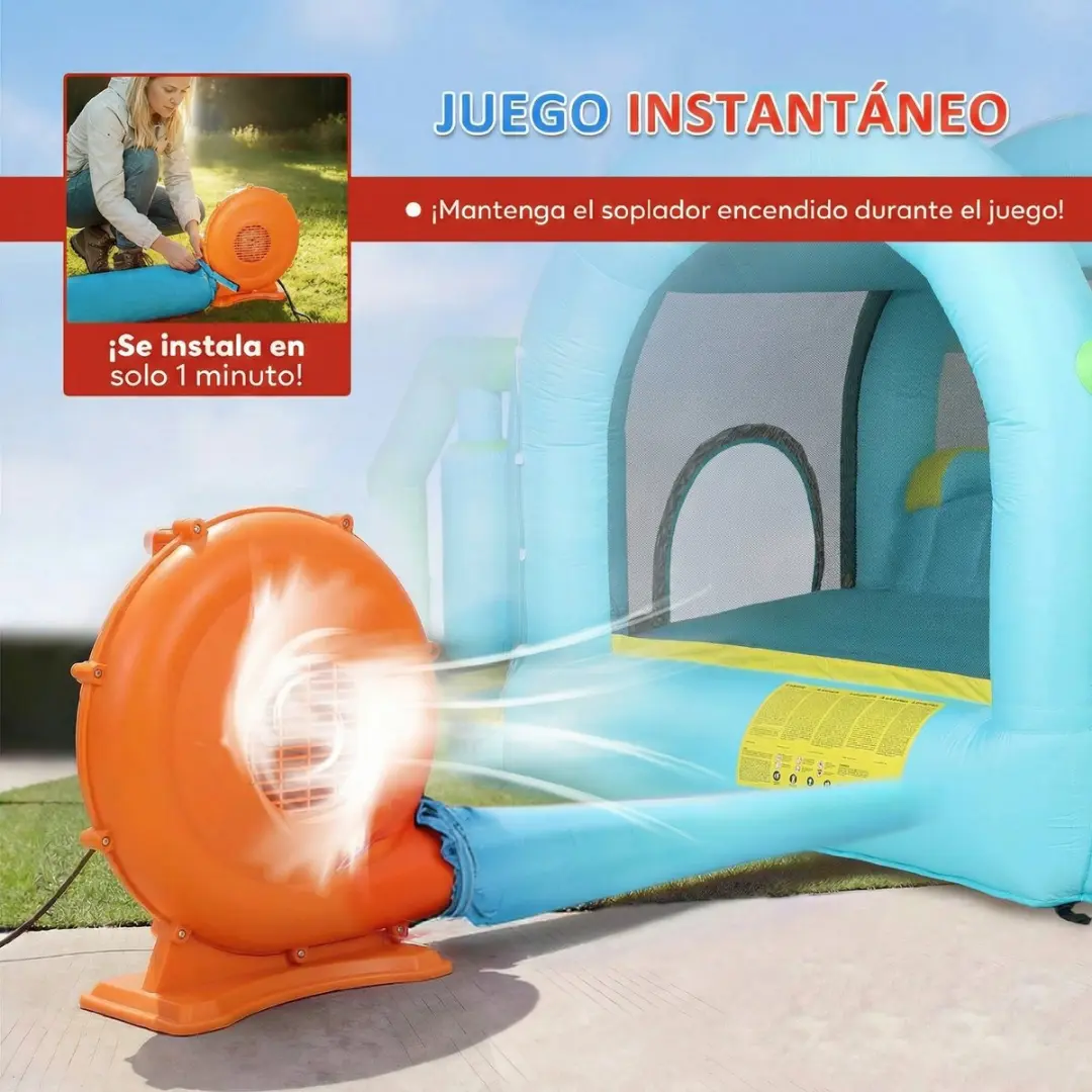 ECTEATOY Springkasteel Waterpark 7-in-1 - 426x360x198cm - afbeelding 2 van 6