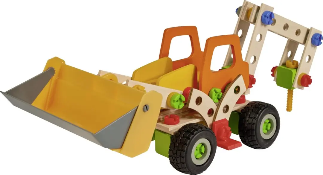 Heros Constructor Wiellader 6-in-1 Bouwset 140 Stuks