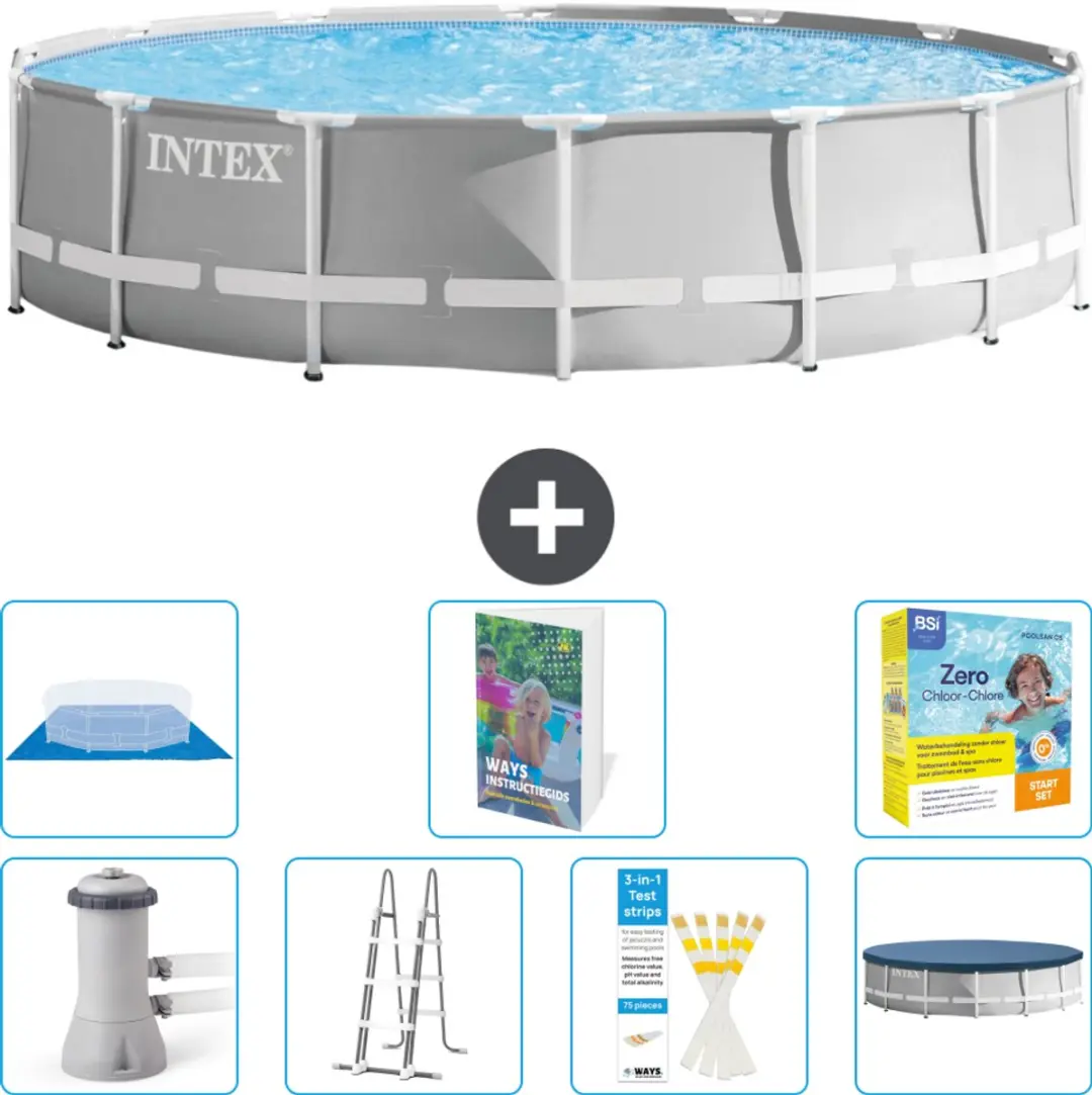 Intex Rond Prism Frame Zwembad 427x107cm