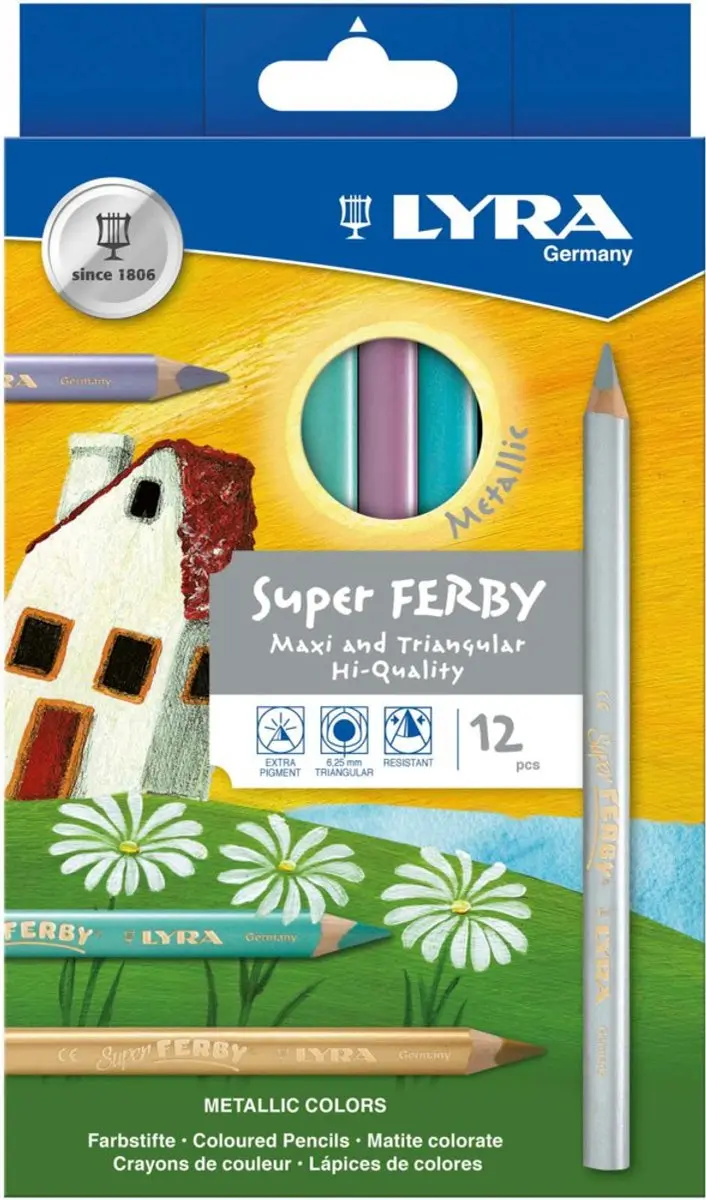 Lyra Super-Ferby Metallic - 12 Stuks - Ø150cm - Multicolor