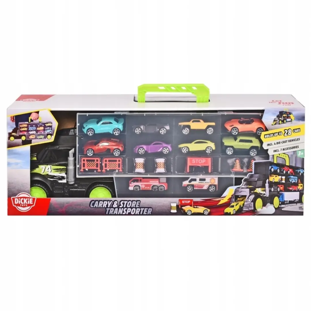 Dickie City Transporter Truck met 2-in-1 handvat