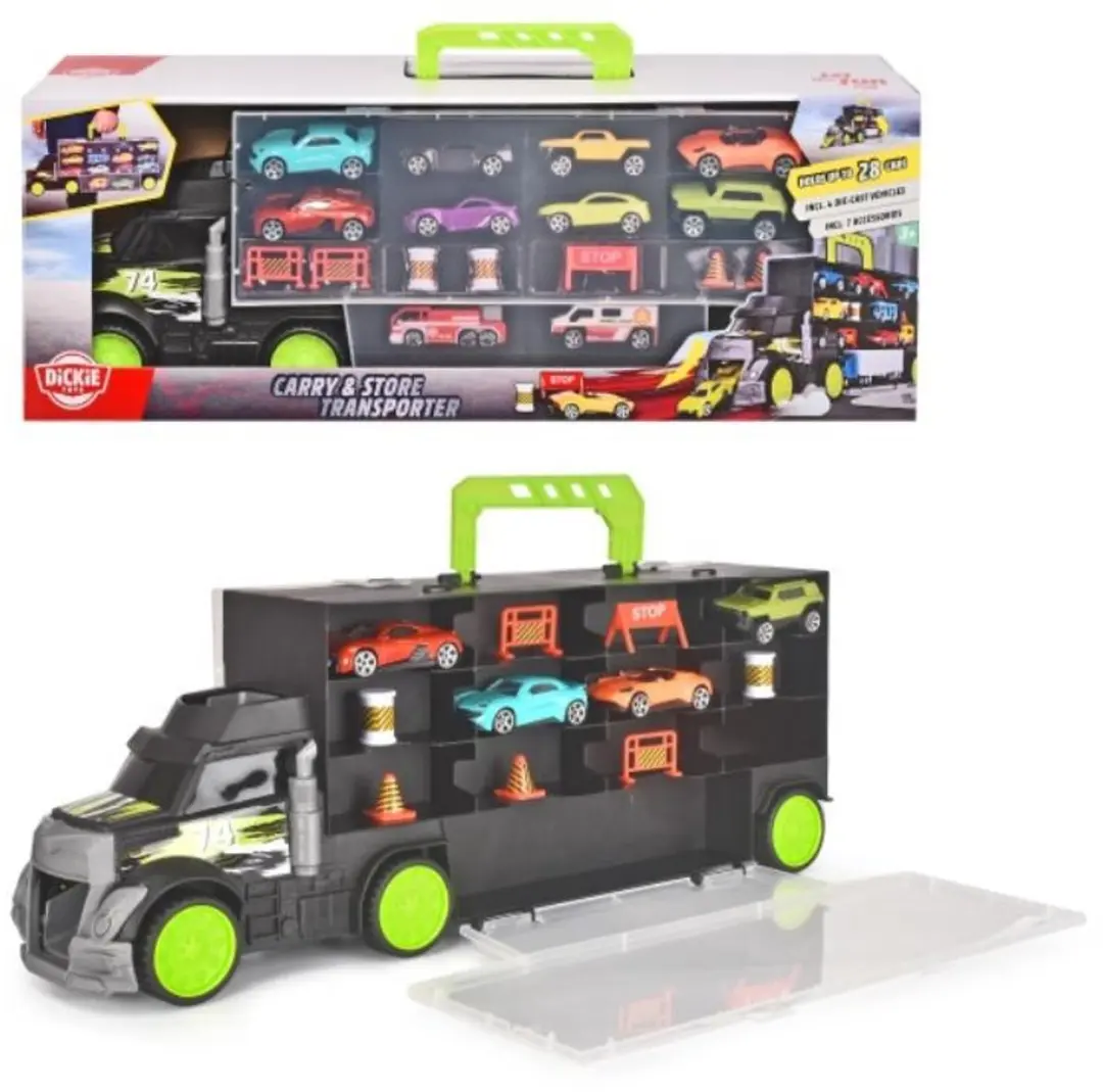 Dickie City Transporter Truck met 2-in-1 handvat