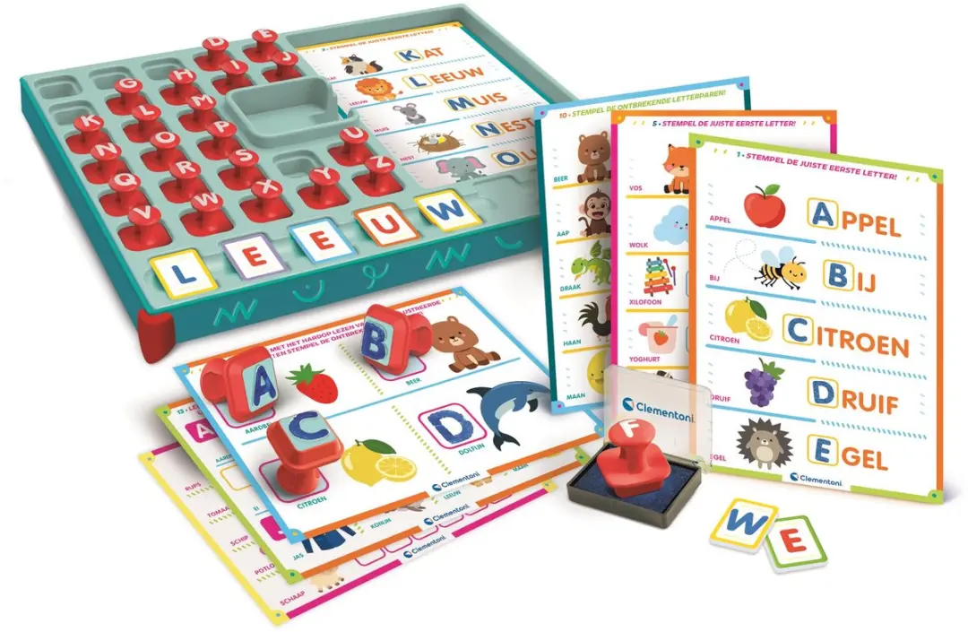 Clementoni Spelen met Stempels Alfabet 56243 - Educatief Speelgoed - Multikleur - afbeelding 3 van 5