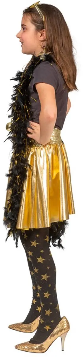 Disco Rok Folie Goud Kind (one size)