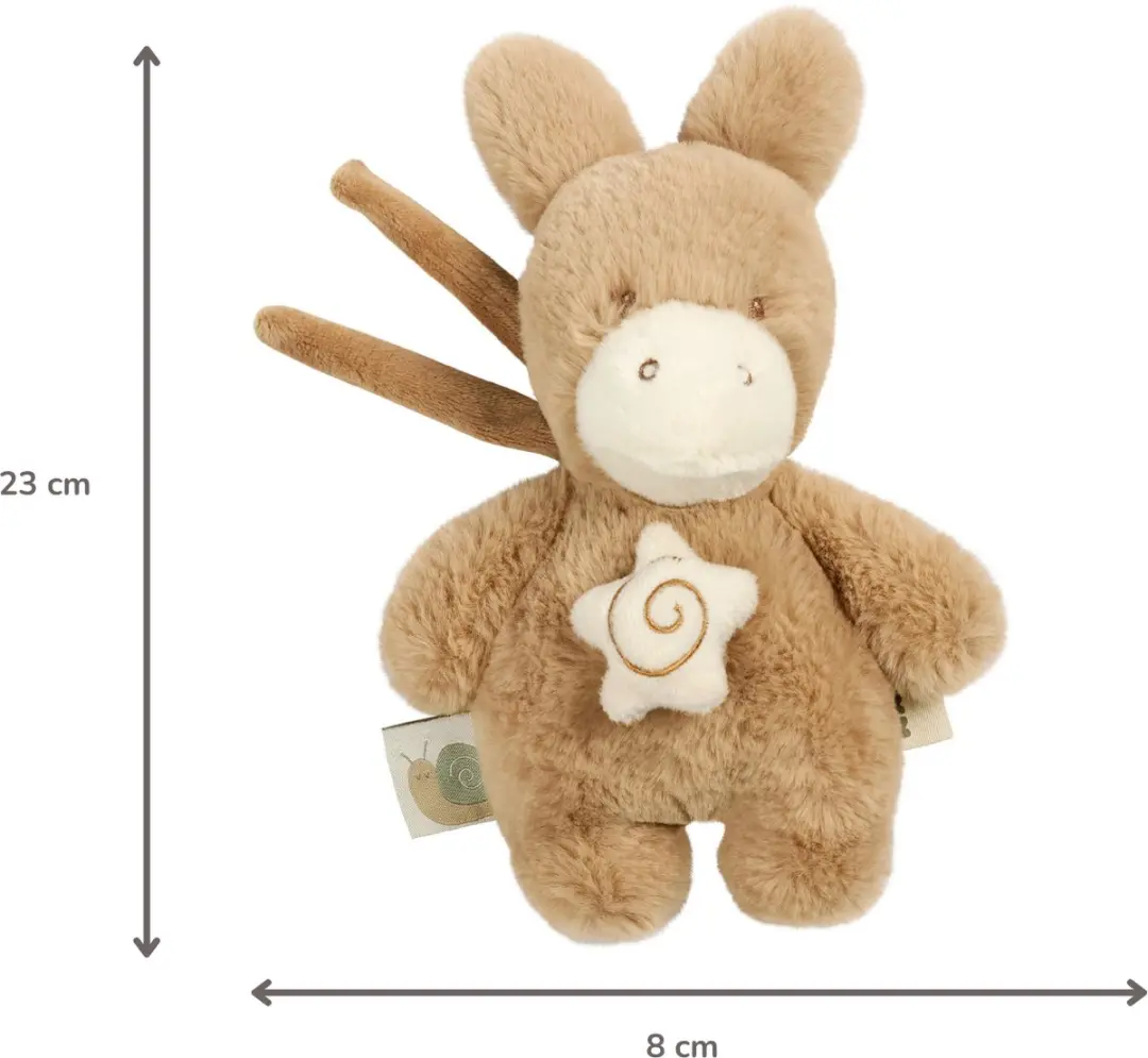 Nattou LouLou Muziekknuffel Ezel - 20cm - Licht Karamel