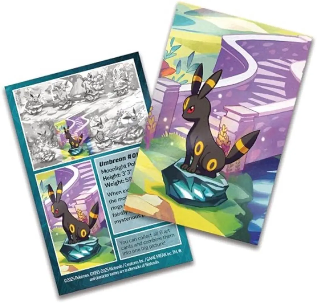 Pokémon Prismatic Evolutions Umbreon Tin - 20 Kaarten