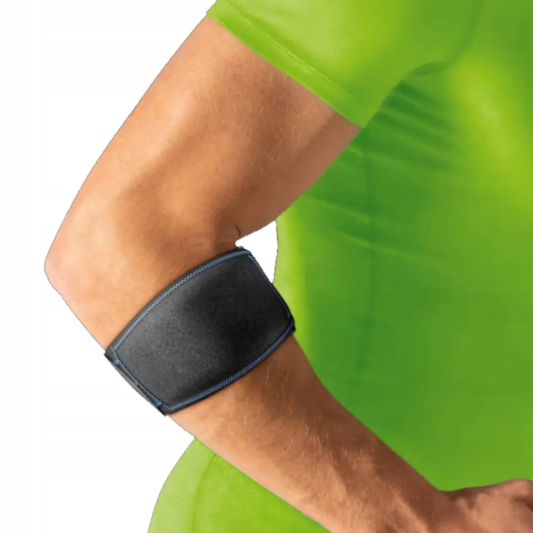 Actimove Tenniselleboogband met Gelcompressie - One Size - Zwart