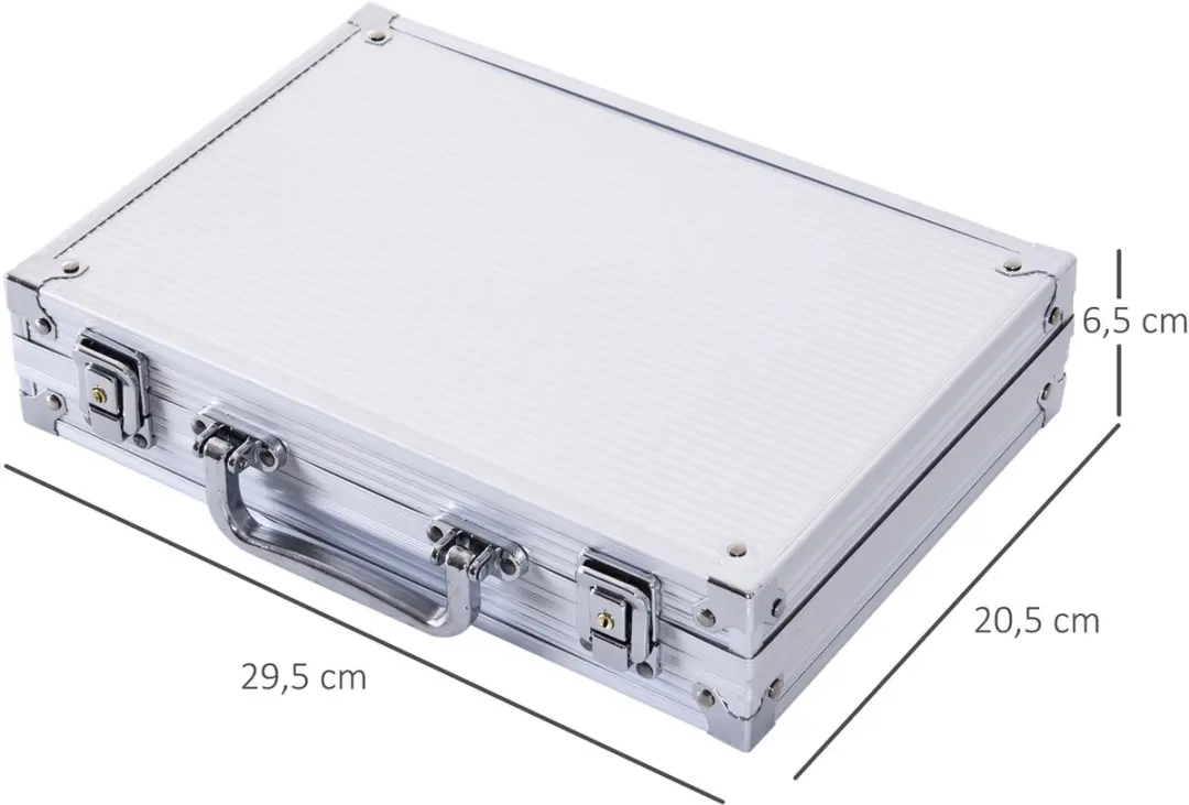 Homcom Pokerset 4x50 Fiches Meerkleurig - A70-014V02