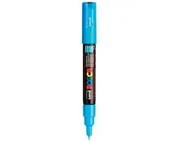 Posca Uni PC-1MC Paintmarker 0,7-1mm - 12 Stuks - Lichtblauw