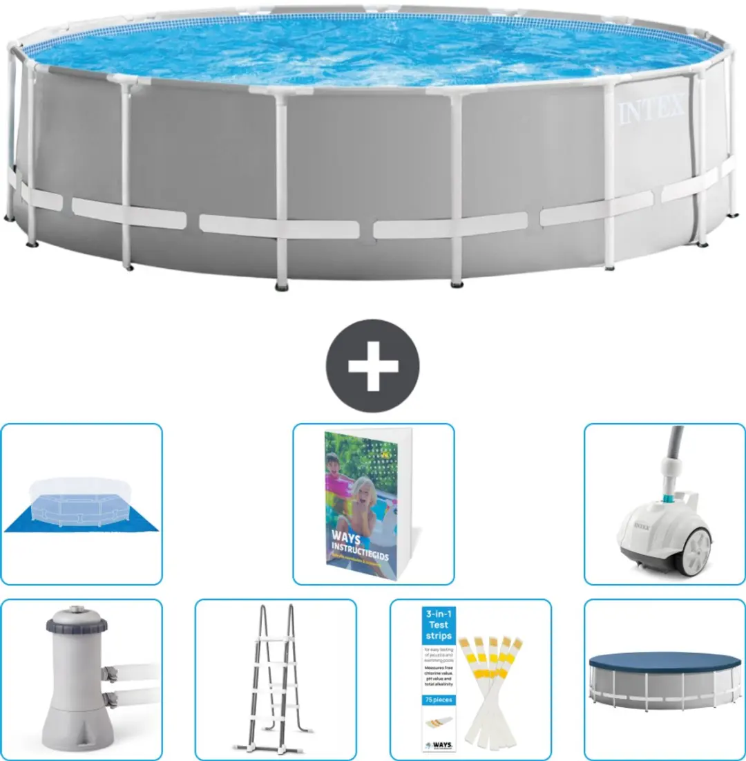 Intex Rond Prism Frame Zwembad 457cm