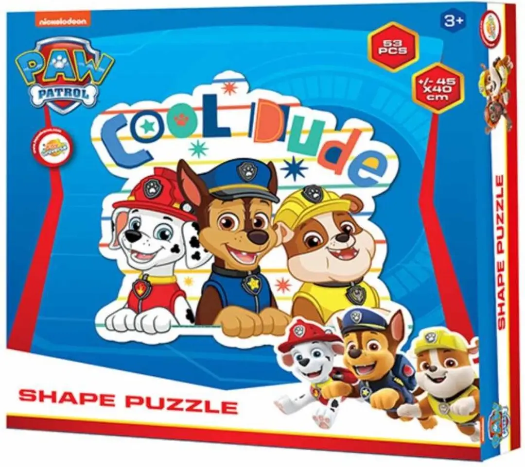 PAW Patrol Vormpuzzel 53 Stuks
