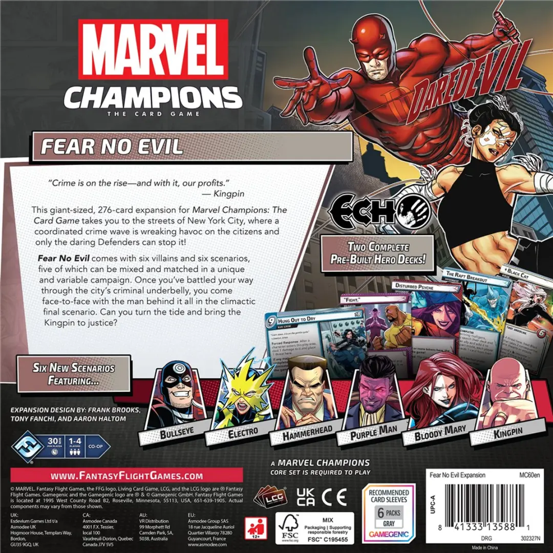 Marvel Champions Fear no Evil LCG - 1-4 Spelers