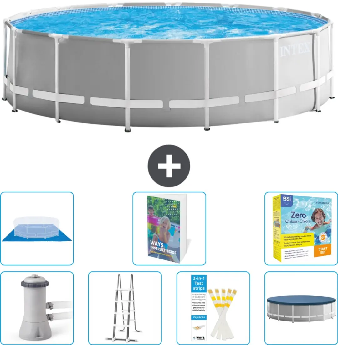Intex Rond Prism Frame Zwembad 457cm