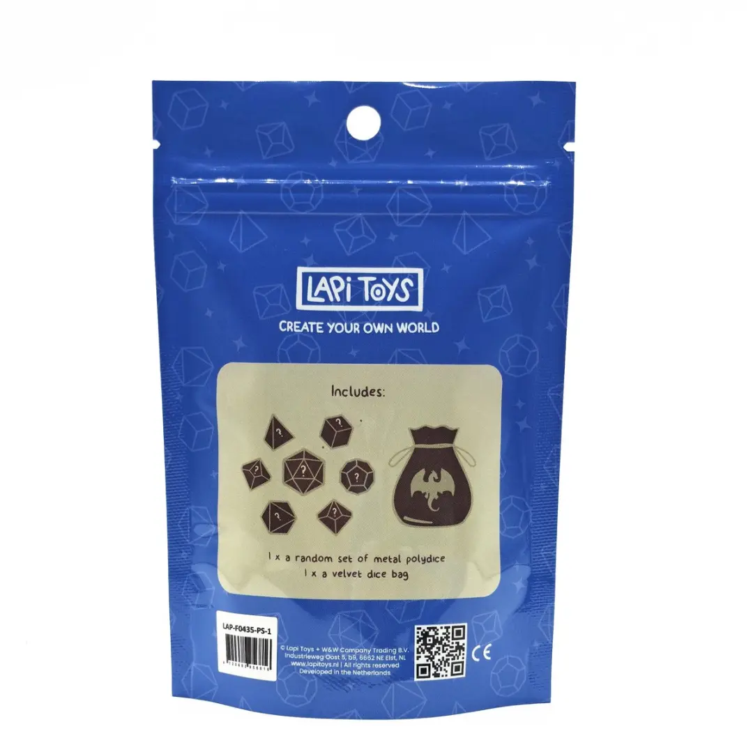 Lapi Toys DnD Metaal Polydice Verrassingszakje - 7 Stuks