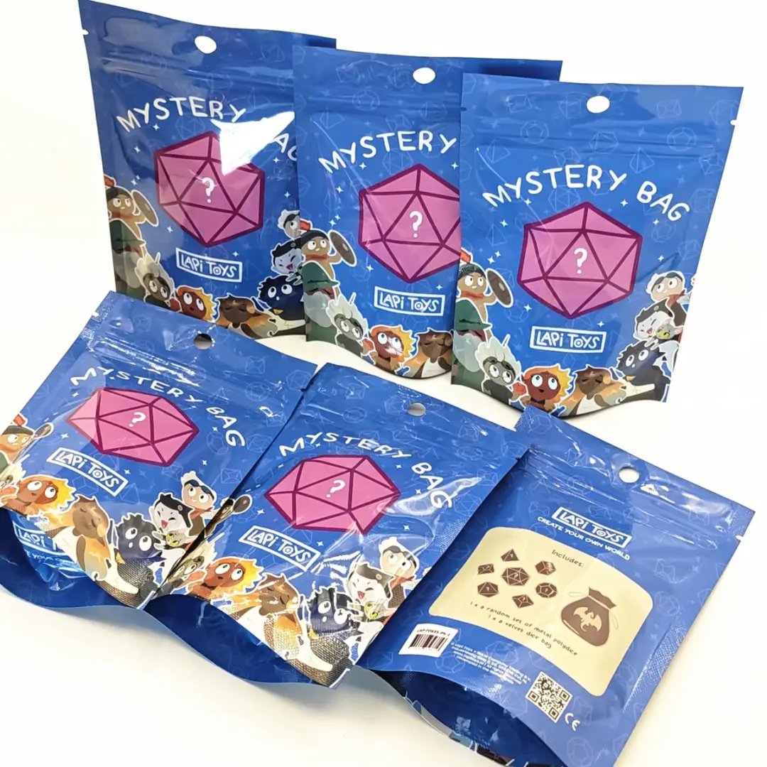 Lapi Toys DnD Metaal Polydice Verrassingszakje - 7 Stuks