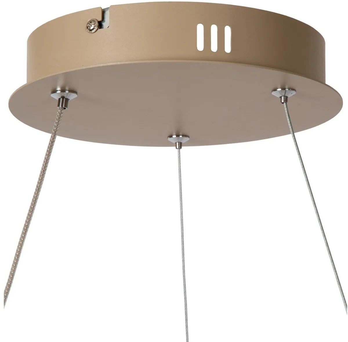 Lucide Espiral Hanglamp LED Dimbaar CCT 40W - Taupe