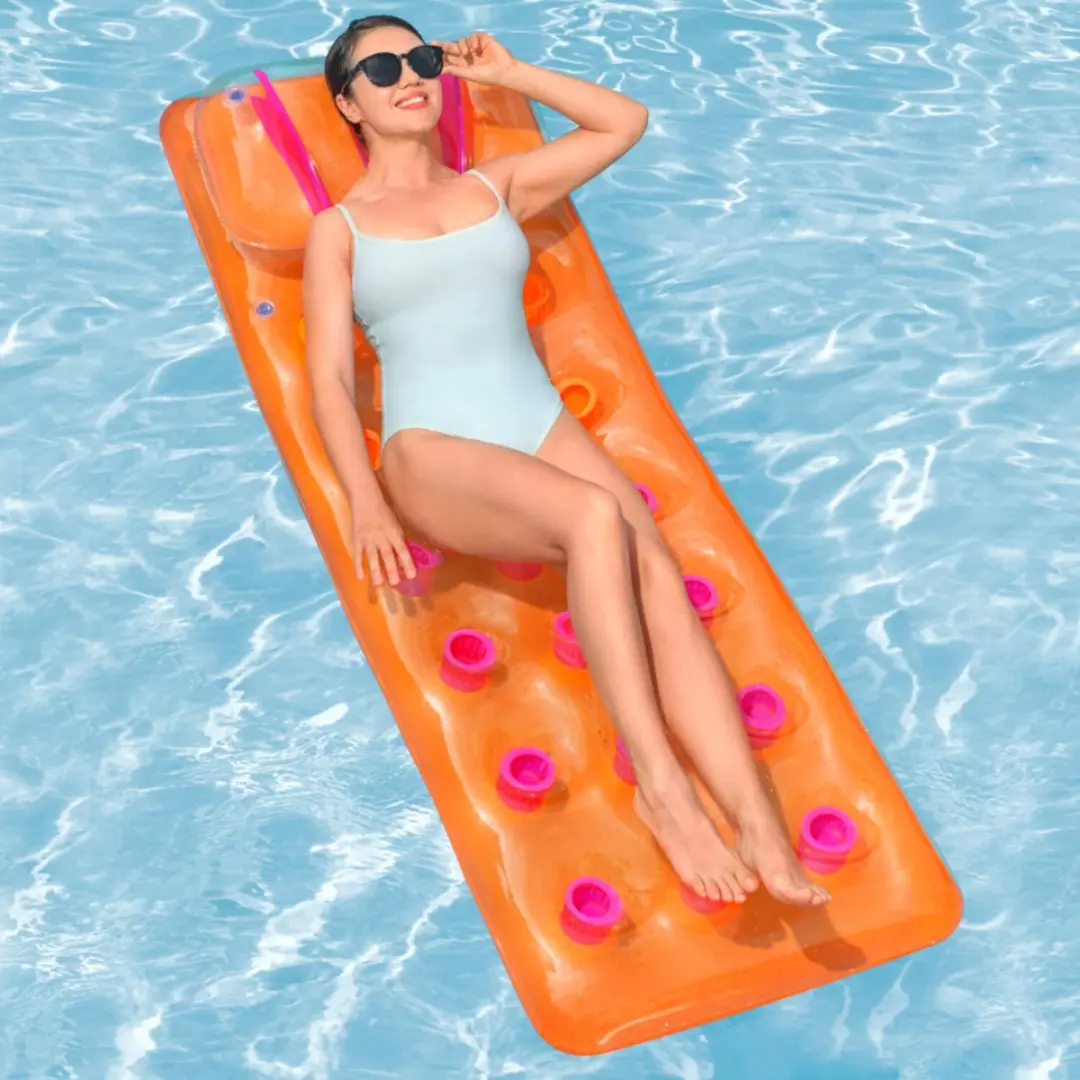 Bestway Luchtbed 188cm Paars - met hoofdkussen