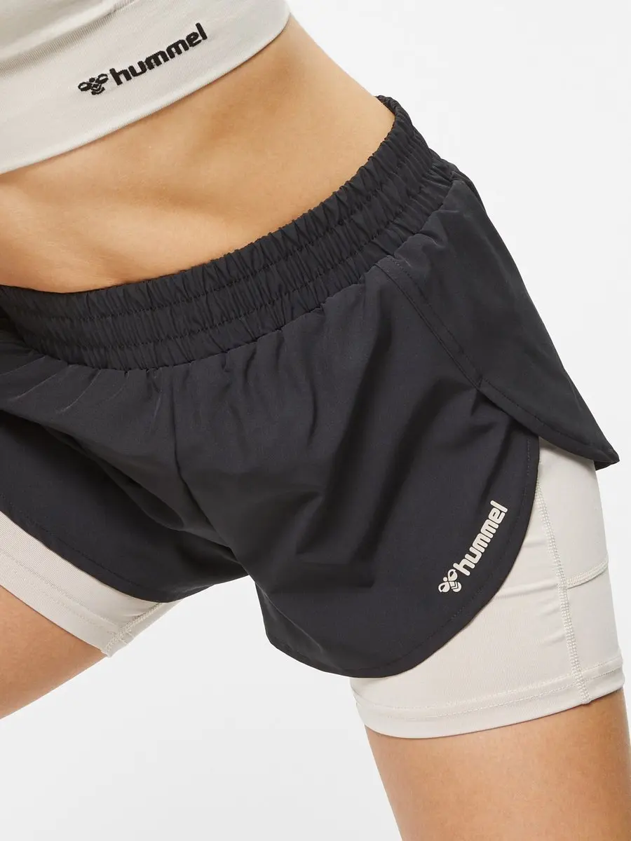 Hummel Hmlmt Track 2-in-1 Sportshort - S - Zwart - afbeelding 6 van 6
