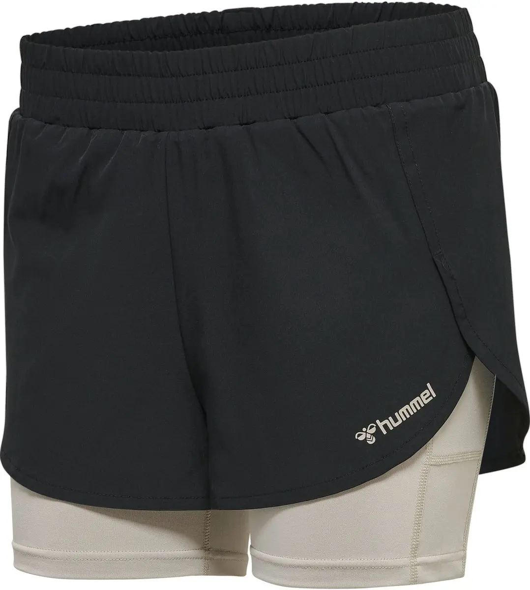 Hummel Hmlmt Track 2-in-1 Sportshort - S - Zwart