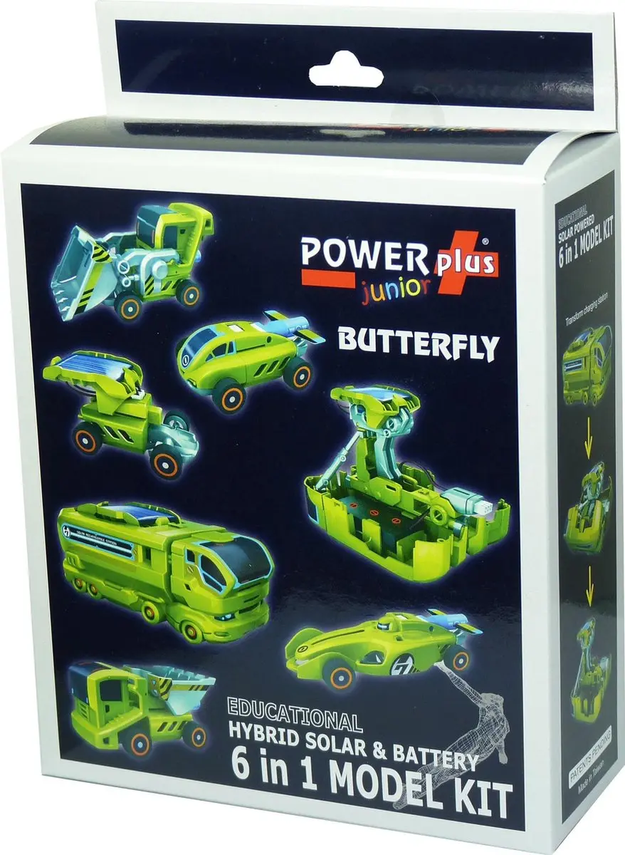 Powerplus Butterfly Bouwpakket Zonne-energie 6-in-1 - Groen