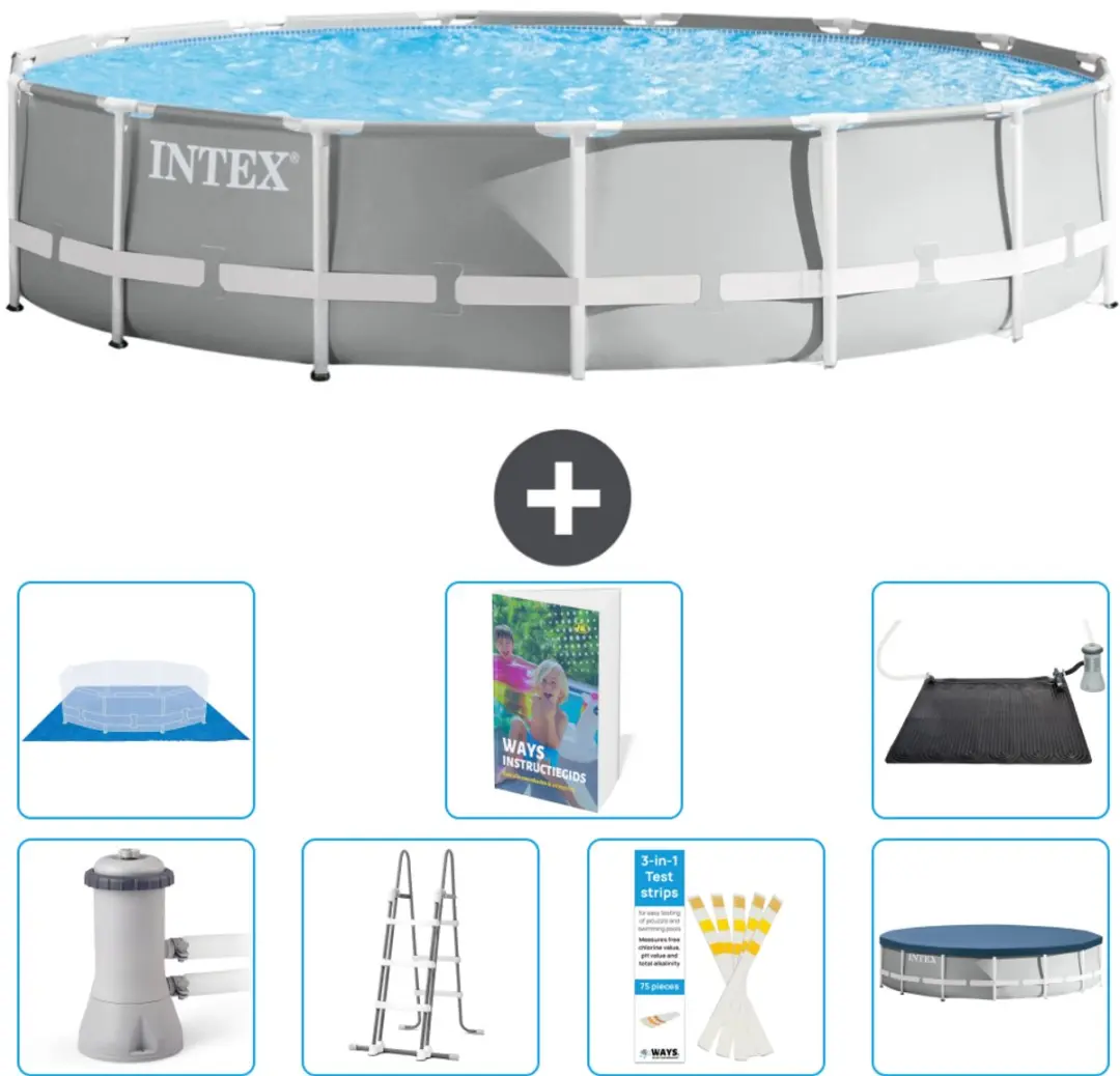 Intex Rond Prism Frame Zwembad 457x107cm