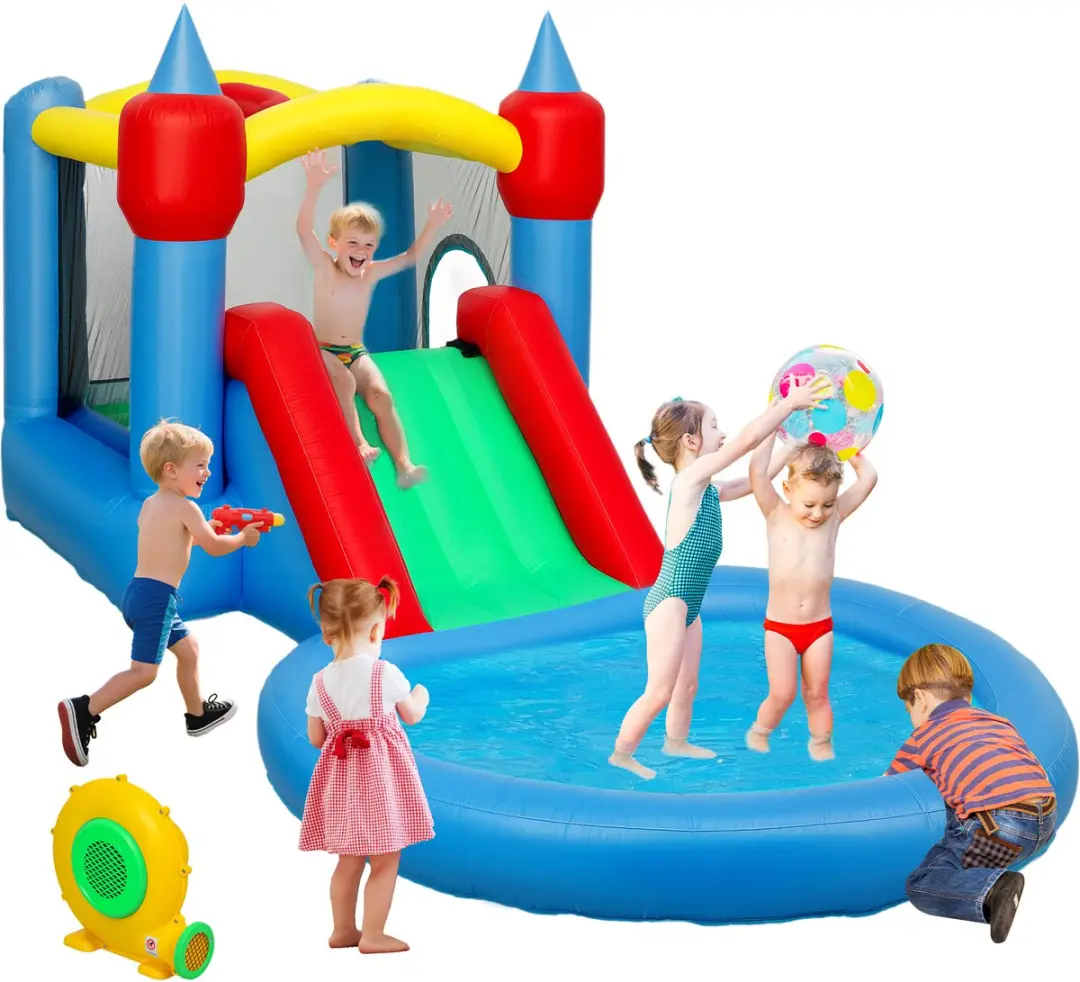 ECTEATOY Springkussen Activity 4-in-1 454541 - 415x205x190cm - afbeelding 2 van 6