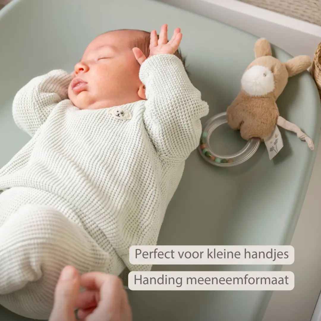 Nattou LouLou Rammelaar Baby Ezel - 15cm - Licht Karamel