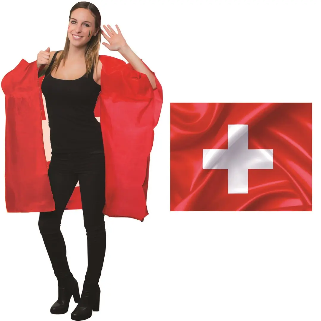 Espa Cape Zwitserland Supporter - M/L Rood/Wit