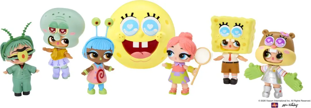 LOL! Surprise! SpongeBob Minipoppen - 7 Stuks - afbeelding 3 van 6