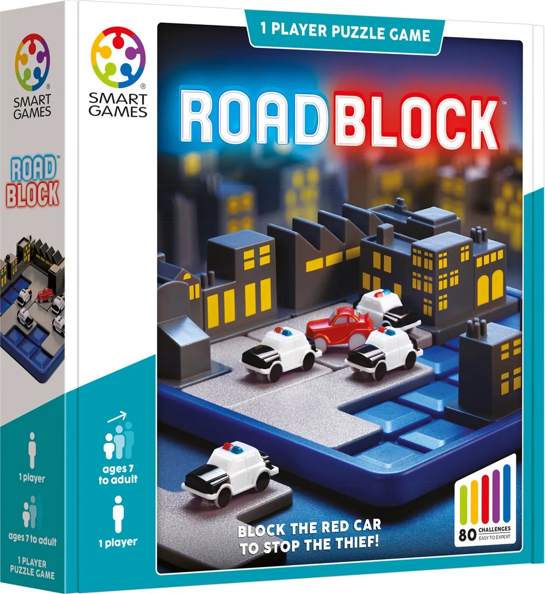 SmartGames RoadBlock SG 250 - Breinbreker - 80 Opdrachten