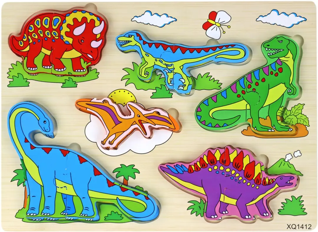 Lean Toys Houten 3D-puzzel 11-delig
