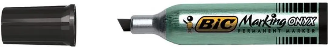 Bic Viltstift 1481 Onyx Schuin - Zwart - 12 Stuks