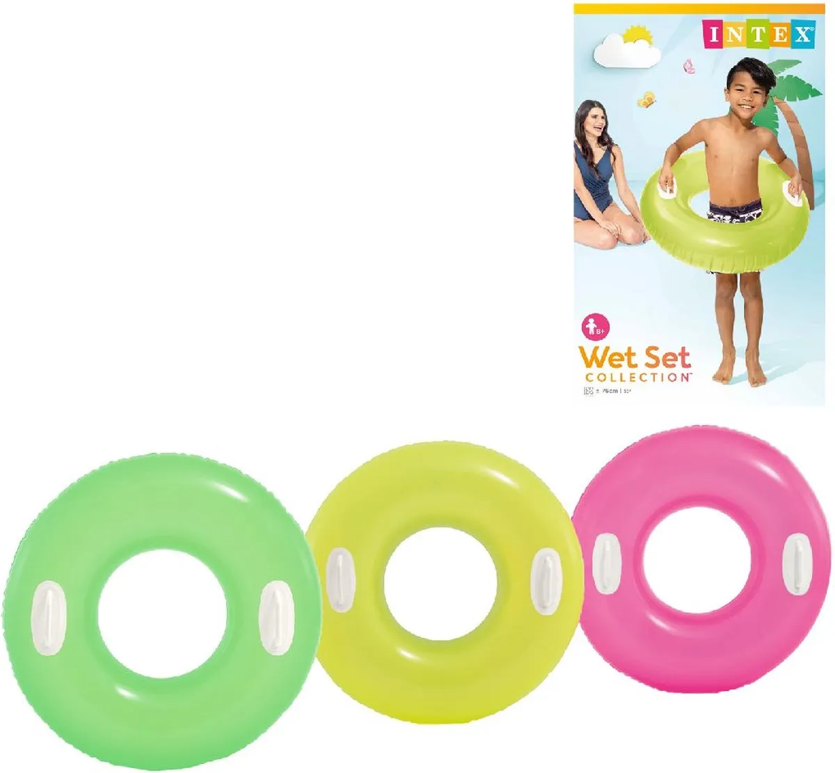 Intex Zwemring Hi-Gloss 76cm - 3 Stuks