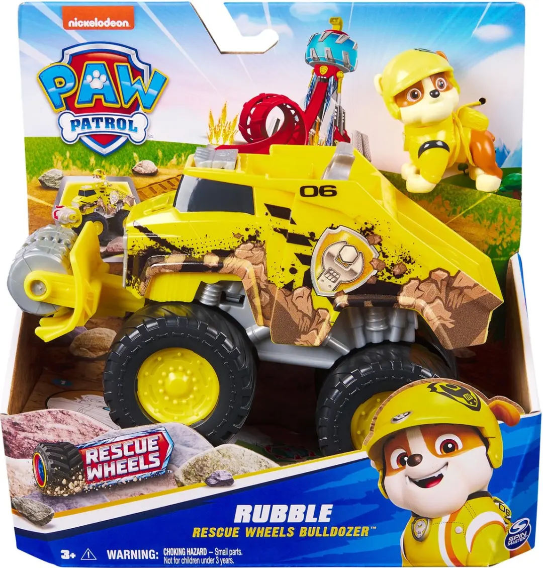 PAW Patrol Reddingswagen Bulldozer met Rubble