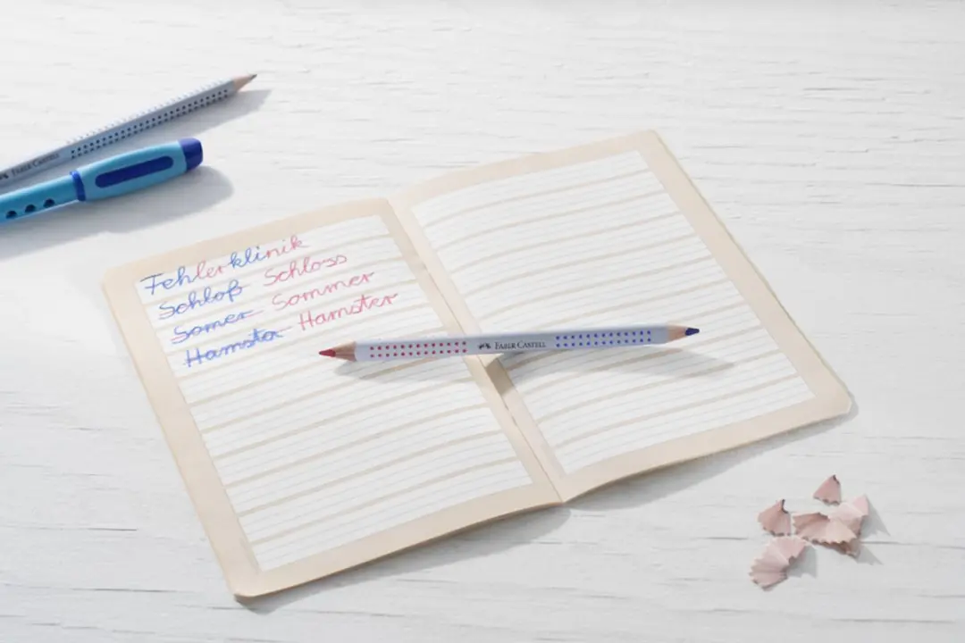 Faber-Castell Jumbo Grip Kleurpotloden 2 Stuks - Assorti