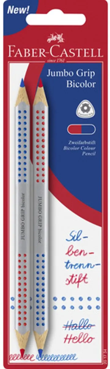 Faber-Castell Jumbo Grip Kleurpotloden 2 Stuks