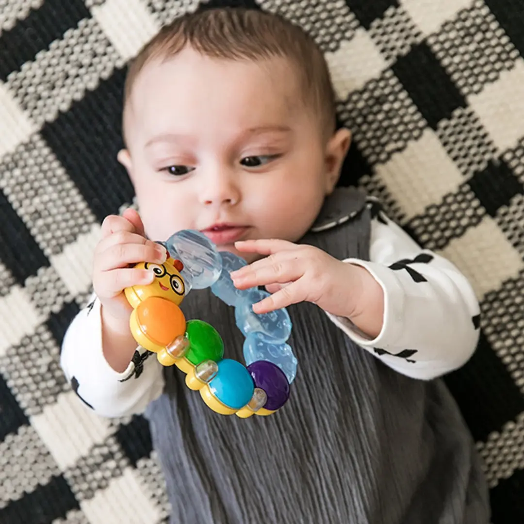 Baby Einstein Rups Bijtring Rammelaar - Multicolor