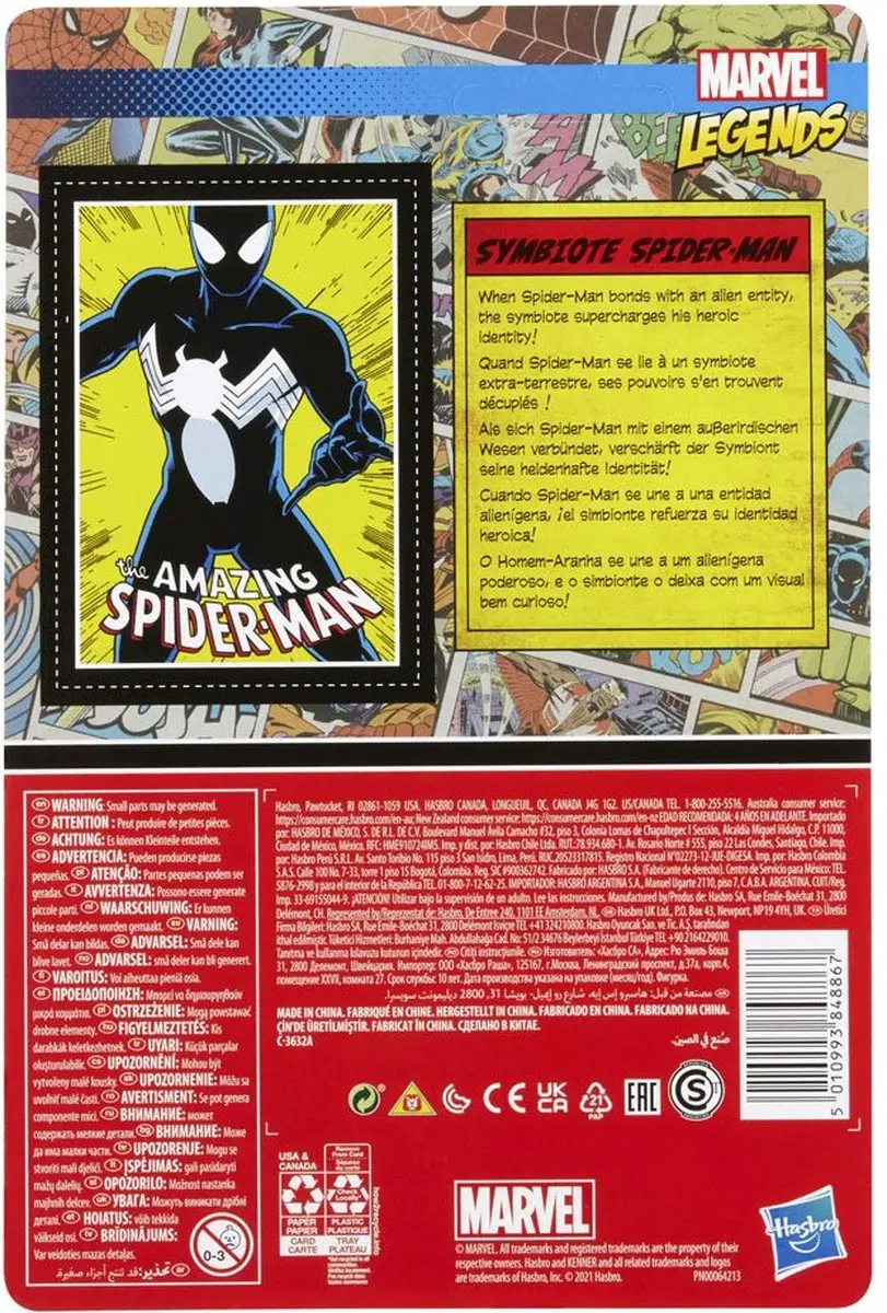 Marvel Legends Retro Collection Symbiote Spider-Man F26725X0 Speelfiguur