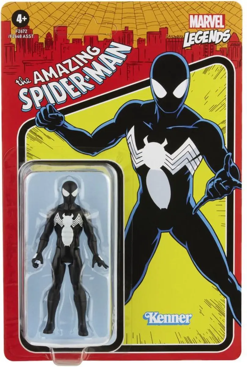 Marvel Legends Retro Collection Symbiote Spider-Man F26725X0 Speelfiguur - afbeelding 6 van 6
