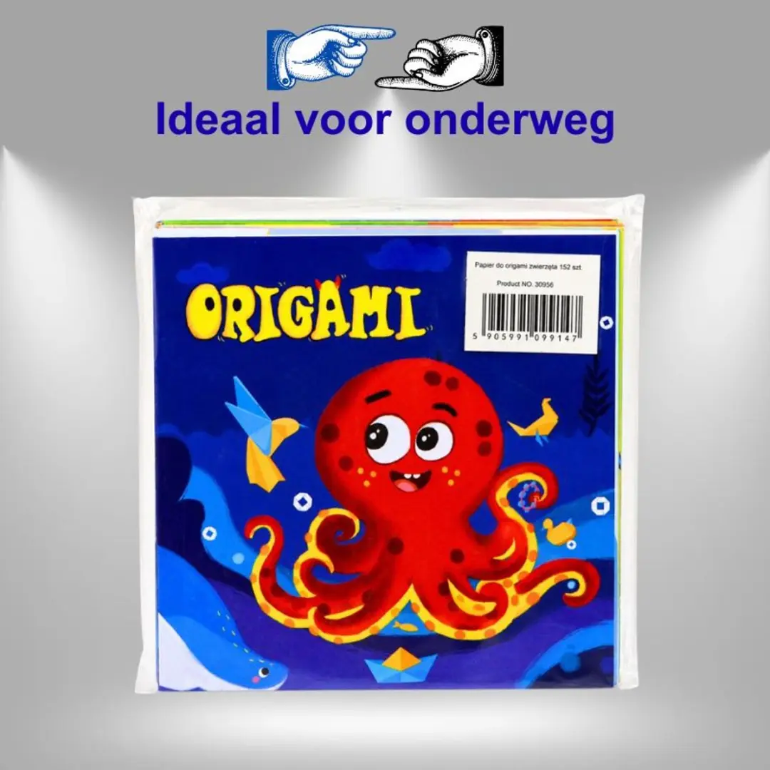 Lean Toys Origami Set - 100 Vellen Vouwpapier - Veelkleurig - afbeelding 6 van 6