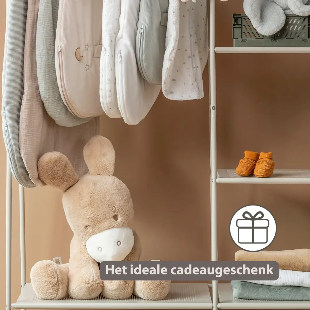 Nattou LouLou Knuffel Ezel 60cm - Licht Karamel