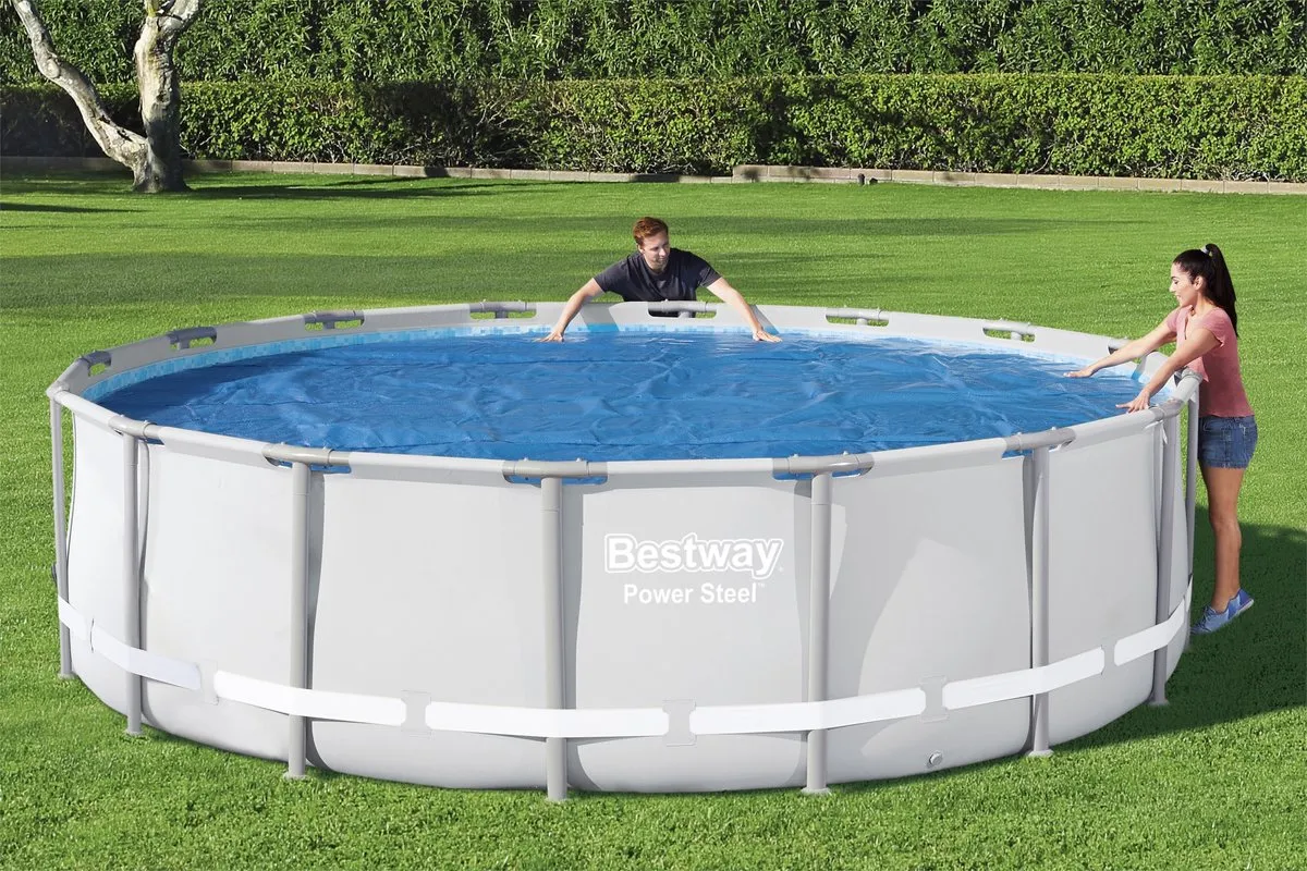 Bestway Solar Rond Zwembad Afdekzeil 488cm - Blauw