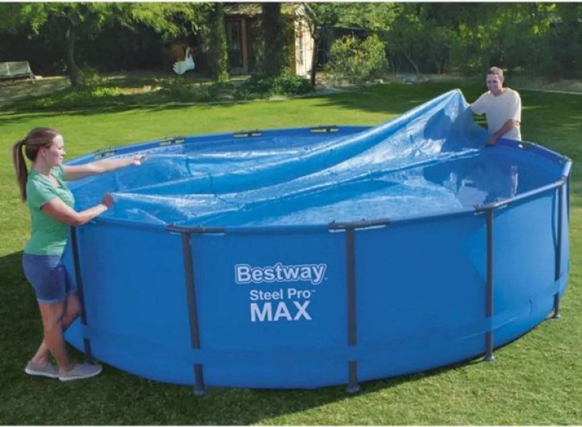 Bestway Solar Rond Zwembad Afdekzeil 488cm - Blauw