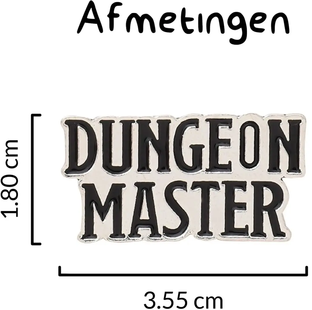 Lapi Toys Dungeon Master Pin D&D - Metaal - Zilverkleurig/Zwart