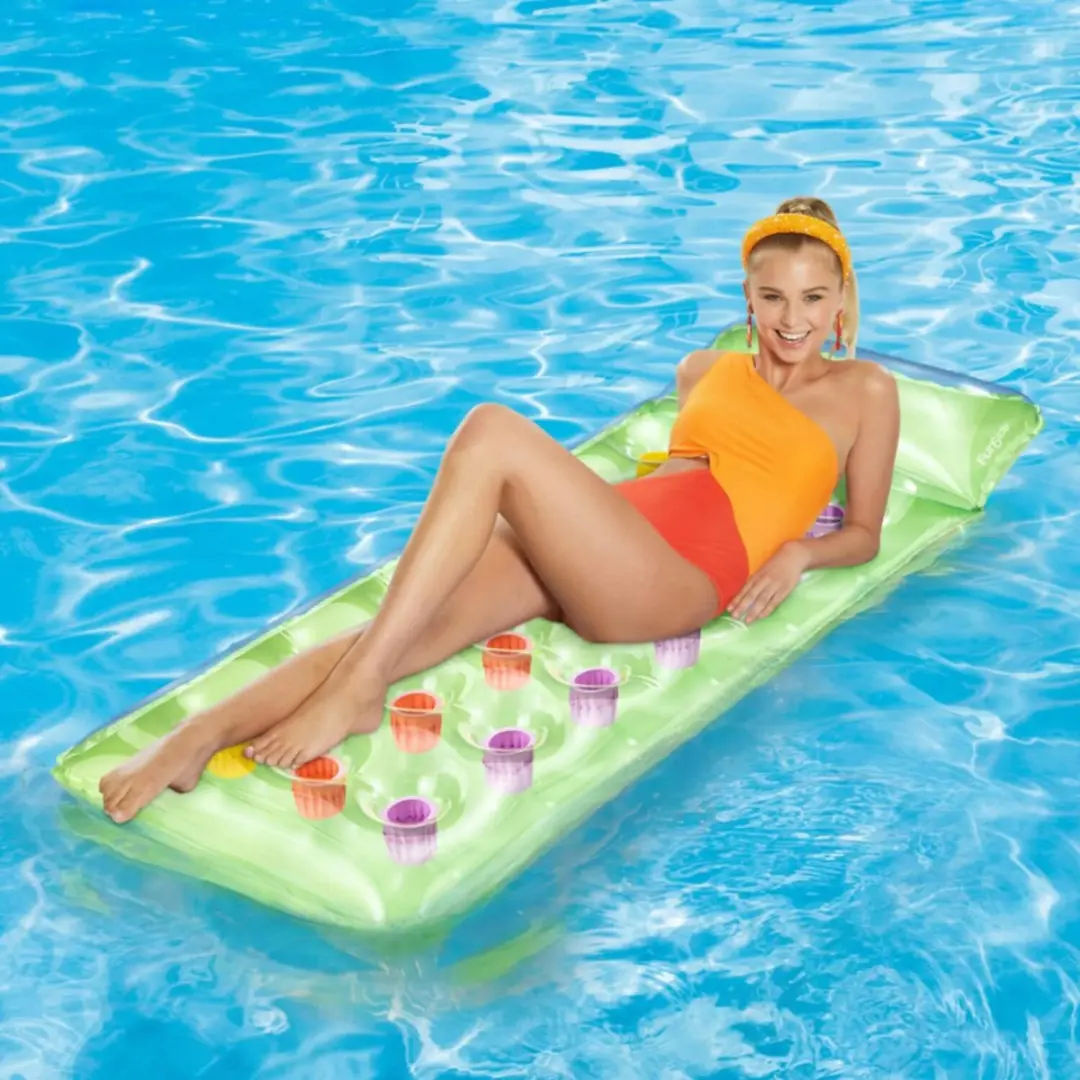 Bestway Luchtbed 168cm Groen - met hoofdkussen