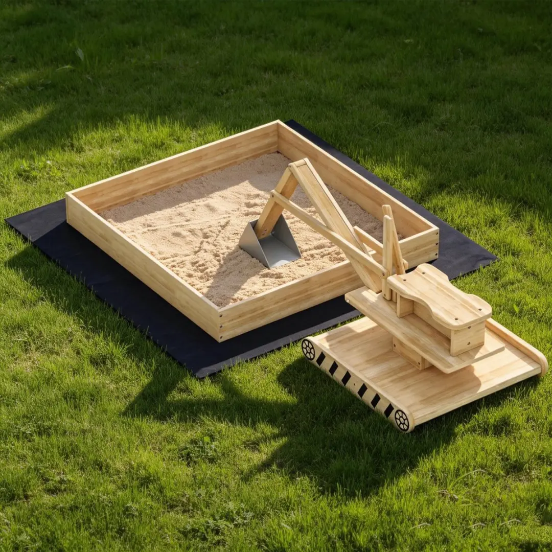 ECTEATOY Zandbak met Graafmachine 52625414 - 184x90x56cm