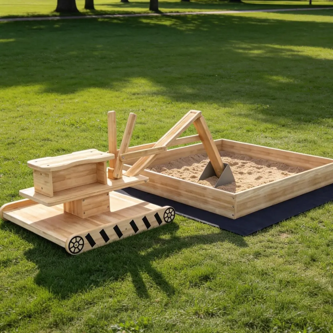 ECTEATOY Zandbak met Graafmachine 52625414 - 184x90x56cm