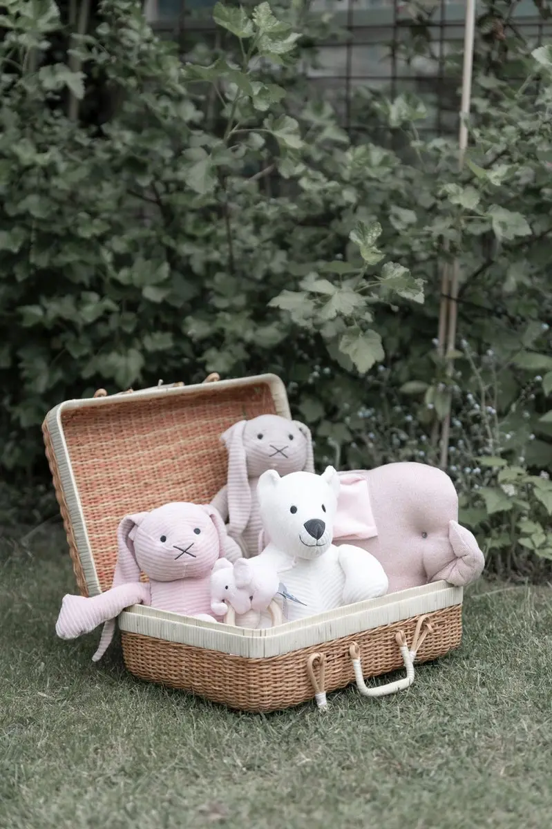 Baby's Only Sense Knuffelbeer - Wit - 25x25 cm