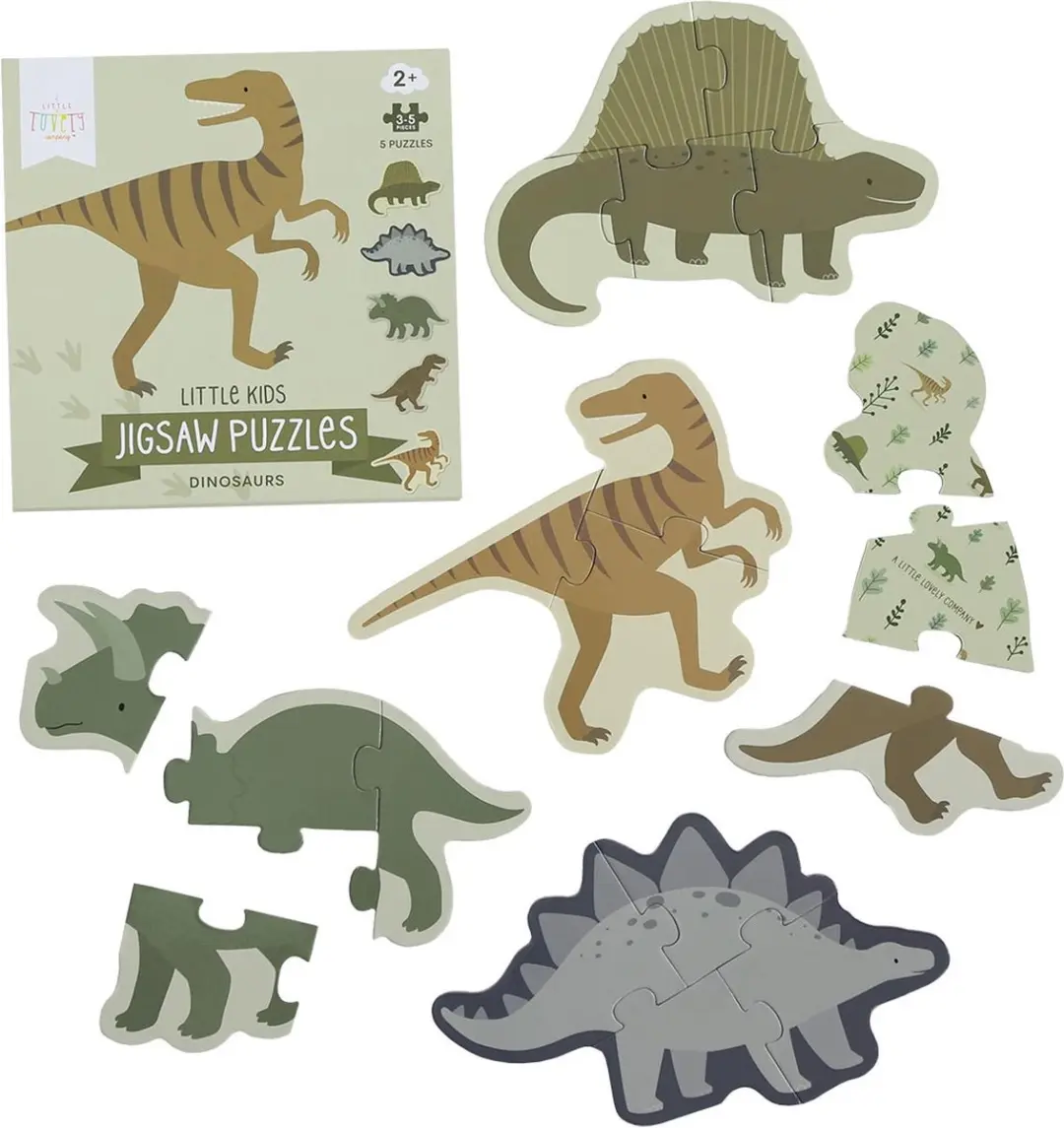 A Little Lovely Company Eerste Puzzel Dinosaurussen